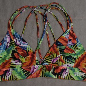 Victoria's Secret Pink Floral Bralette Large